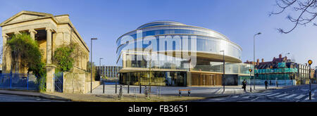 Blavatnik School of Government Building.  Architects Herzog & De Meuron Panoramic image Oxford England UK Stirling Prize Stock Photo