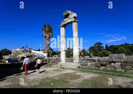 The Forum area of Pompeii, the Roman city buried in lava near Naples city, UNESCO World Heritage List 1997 Campania region Italy Stock Photo