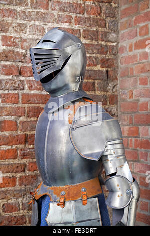 Replica Knights full Armour, Soldier Stock Photo