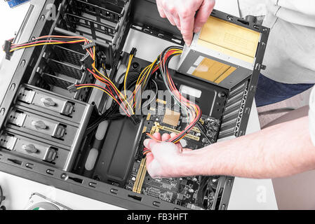 Inside of the personal computer. Stock Photo