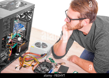 Repair of computer. Stock Photo