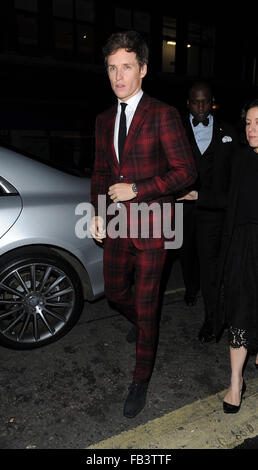 Eddie Redmayne attends The Danish Girl - UK film  afterparty at Berners Tavern,  The London Edition Hotel. London. UK  Featuring: Eddie Redmayne Where: London, United Kingdom When: 09 Dec 2015 Stock Photo