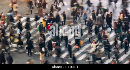 Shibuya Crossing, Tokyo, Japan Stock Photo