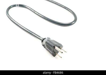 electric plug isolated on white background Stock Photo - Alamy