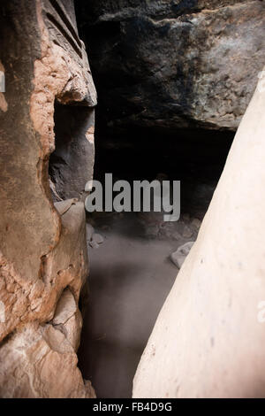 Troglodyte village of Niansogoni (Wara), Burkina Faso Stock Photo