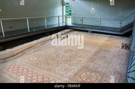 Mosaic Roman Floor from Verulamium, St Albans Stock Photo