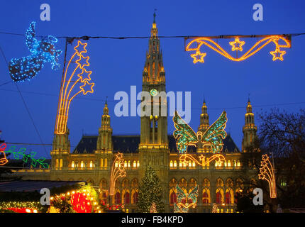 Wien Weihnachtsmarkt - Vienna christmas market 01 Stock Photo