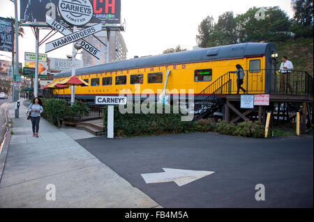 Carney's Hamburger diner on the Sunset Strip in Los Angeles, CA Stock Photo