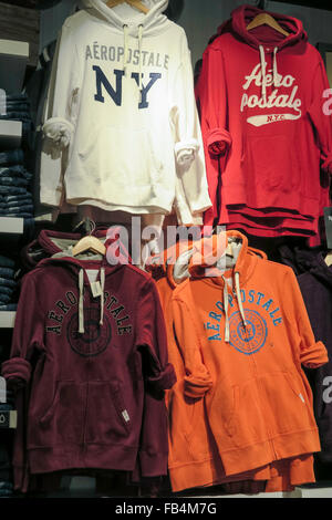 Aeropostale Store in Manhattan Mall on Avenue of the Americas, NYC Stock Photo