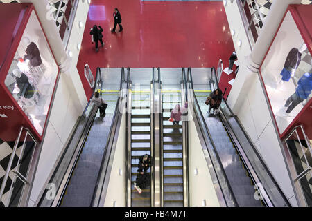 Manhattan Mall on Avenue of the Americas, NYC Stock Photo