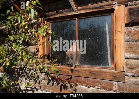 Old Wooden Cabin, First Ranger Cabin, Yoho Nationalpark, British Columbia, Canada Stock Photo