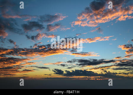 dramatic cloud and sky when sunset Stock Photo
