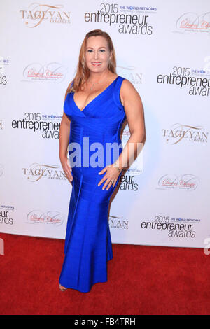 2015 Entrepreneur Awards hosted by the World Networks held at the Taglyan Complex - Arrivals  Featuring: Julie Kang Where: Los Angeles, California, United States When: 09 Dec 2015 Stock Photo