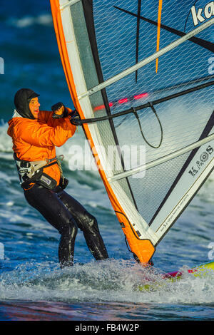 windsurfing, Vancouver Island Stock Photo