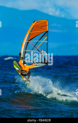 windsurfing, Vancouver Island Stock Photo