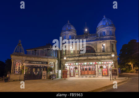 The Opera house at night, Buxton, Peak District, Derbyshire Stock Photo