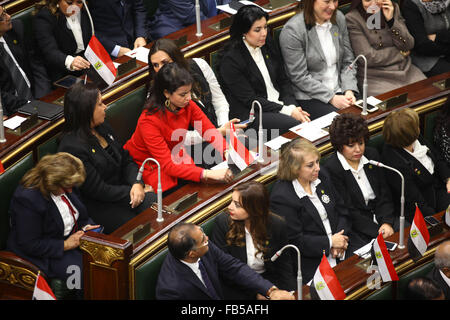 Cairo, Egypt. 10th Jan, 2016. Members of Egypt's Parliament discuss ...