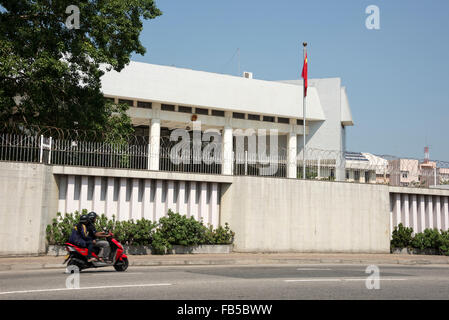 Embassy of the People's Republic of China in Bauddhaloka Mawatha, Colombo, Sri Lanka Stock Photo