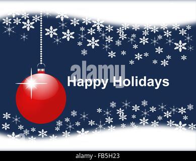 Beautiful Happy Holidays Vector background. Christmas and holiday greeting card background. Stock Vector