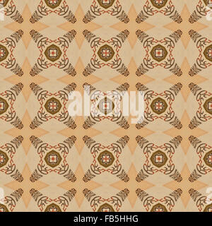 Abstract seamless pattern or background based on Euro notes. Stock Photo