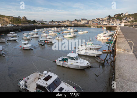 The harbour at Port-en-Bessin, Normandy, Calvados, France Stock Photo