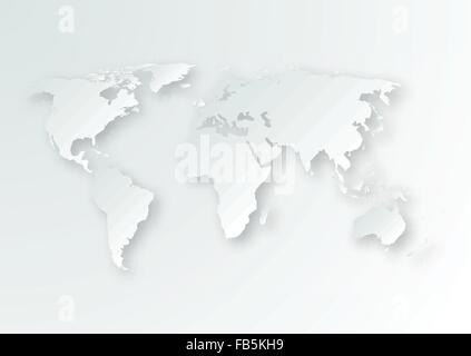 Vector illustration of a paper map Stock Vector