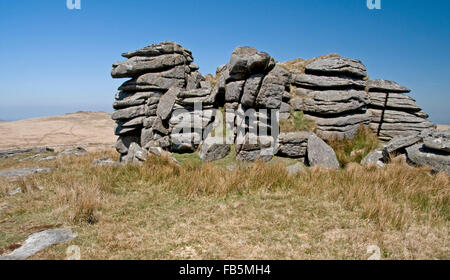 On Dartmoor at Wild Tor, about 6 km south of Belstone Stock Photo
