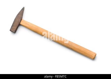 the old hammer on white background Stock Photo