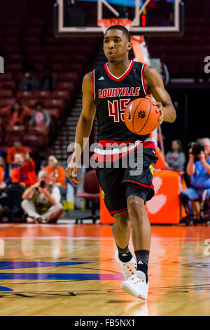 Louisville Cardinals guard Donovan Mitchell (45) during the NCAA