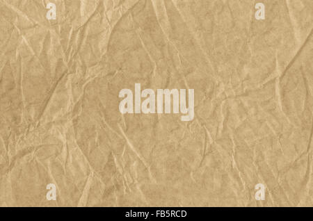 creased recycled brown paper texture Stock Photo