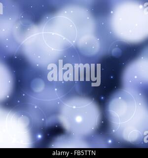 Abstract blue winter magic light background for your design Stock Vector