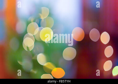 Christmas blurred light at home Stock Photo