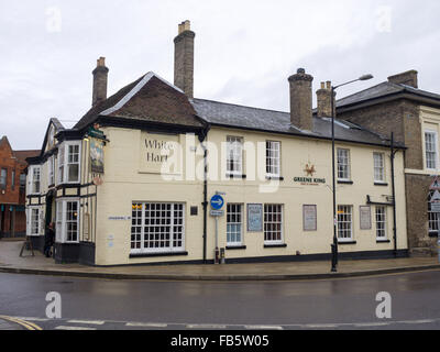 The White Hart Hotel Pub Braintree Town Centre Essex England UK Britain Stock Photo