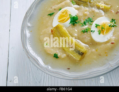 Fanesca soup - traditionally prepared and eaten in Ecuador Stock Photo