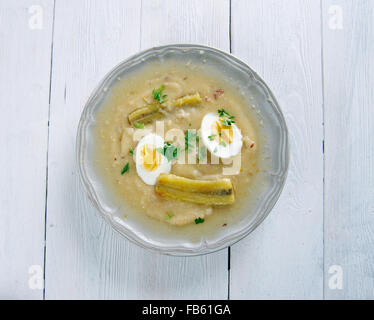 Fanesca soup - traditionally prepared and eaten in Ecuador Stock Photo