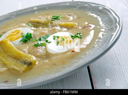 Fanesca soup - traditionally prepared and eaten in Ecuador Stock Photo