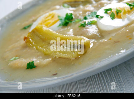 Fanesca soup - traditionally prepared and eaten in Ecuador Stock Photo