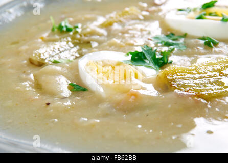 Fanesca soup - traditionally prepared and eaten in Ecuador Stock Photo