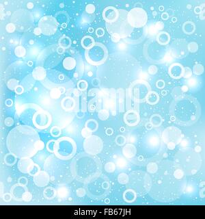 dream circles blue background Stock Vector
