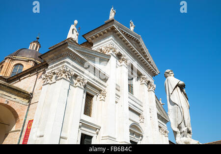 Italy, Marche region, Urbino, the Cathedral facade Stock Photo