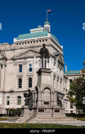 Indiana State Capitol building, Indianapolis, Indiana, United States of America Stock Photo