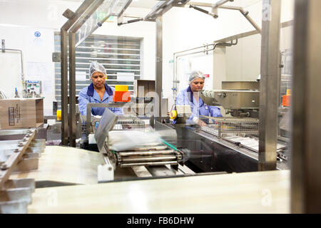 Production line at Norco Ice cream factory, Lismore, NSW, Australia Stock Photo