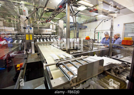 Production line at Norco Ice cream factory, Lismore, NSW, Australia Stock Photo