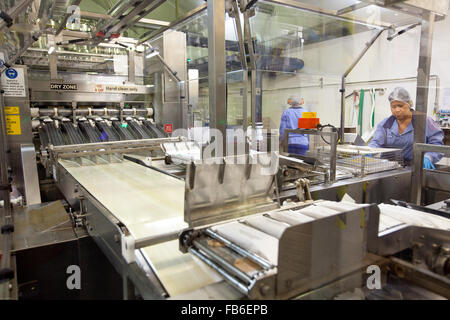 Production line at Norco ice cream factory, Lismore, NSW, Australia Stock Photo