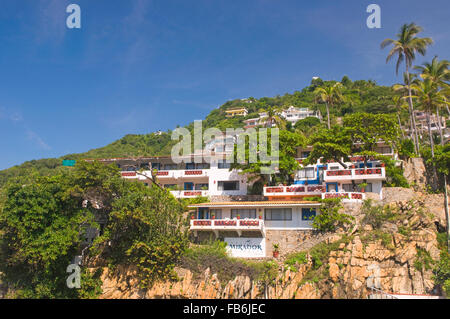 The viewpoint for the famous cliff divers of Quebrada, Acapulco, Mexico Stock Photo