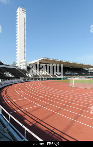 The Helsinki Olympic Stadium and tower Töölö, Helsinki, Finland Stock Photo