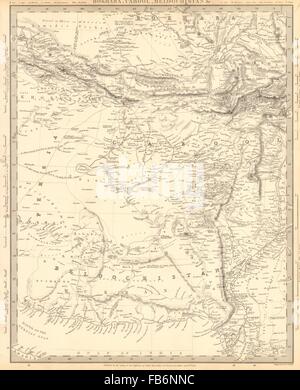 BUKHARA KABUL & BALUCHISTAN:Afghanistan Khorassan Sinde Pakistan.SDUK, 1848 map
