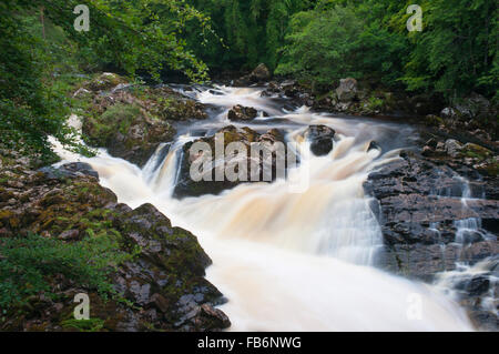 The Falls of Feugh - near Banchory, Deeside, Aberdeenshire, Scotland. Stock Photo