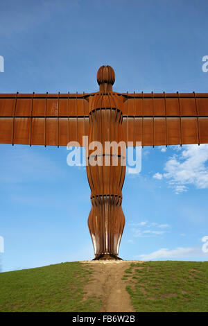 The Angel of the North a steel sculpture near Gateshead, by Sir Antony Gormley, England, UK.