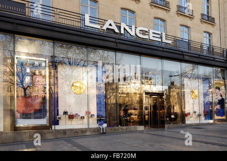 Lancel store, Avenue des Champs-Élysées, Paris, Île-de-France, France Stock Photo